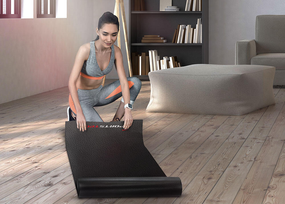Bodenschutzmatte für Fitnessgeräte – Multifunktionsmatte in schwarz, 3 Größen 5/7