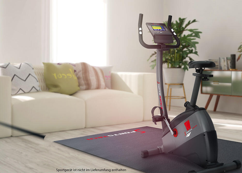 Tapis de protection pour équipement de fitness - Multimatériau noir, 3 tailles 6/7
