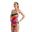 Speedo Allover Fixed Crossback badpak - Blauw / Roze - Maat 34