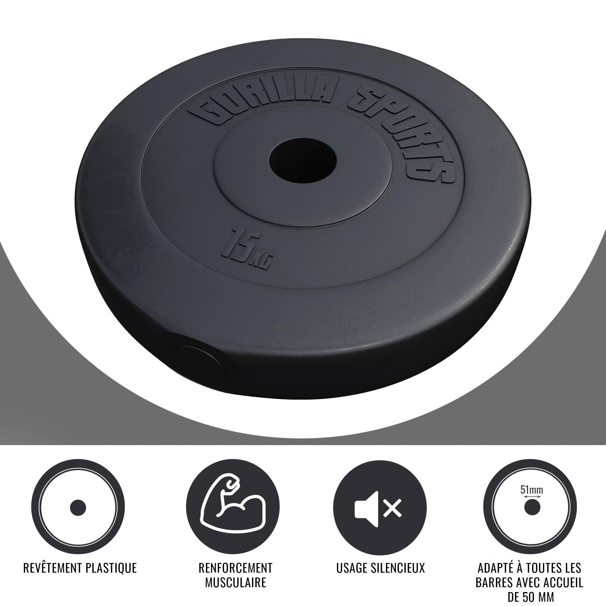 Disque en plastique de 1,25kg à 15 KG - 50/51mm 3/3