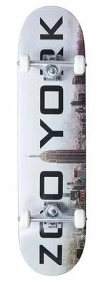 Zoo York City Skateboard Completo - 8" - Fog
