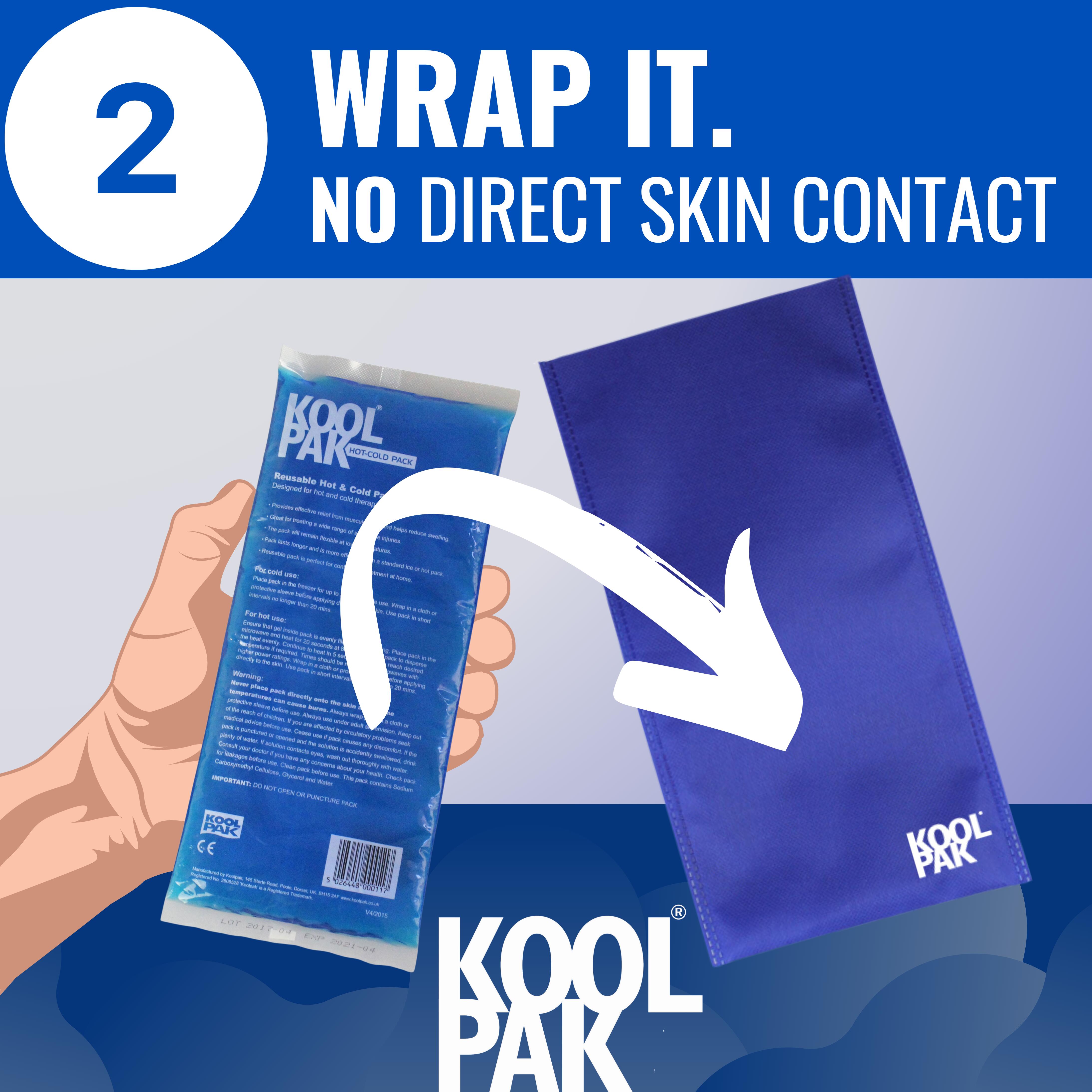 Koolpak Warm- Und Kaltpackung (12x29 Cm) – Wiederverwendbar, 30 Stück, Blau