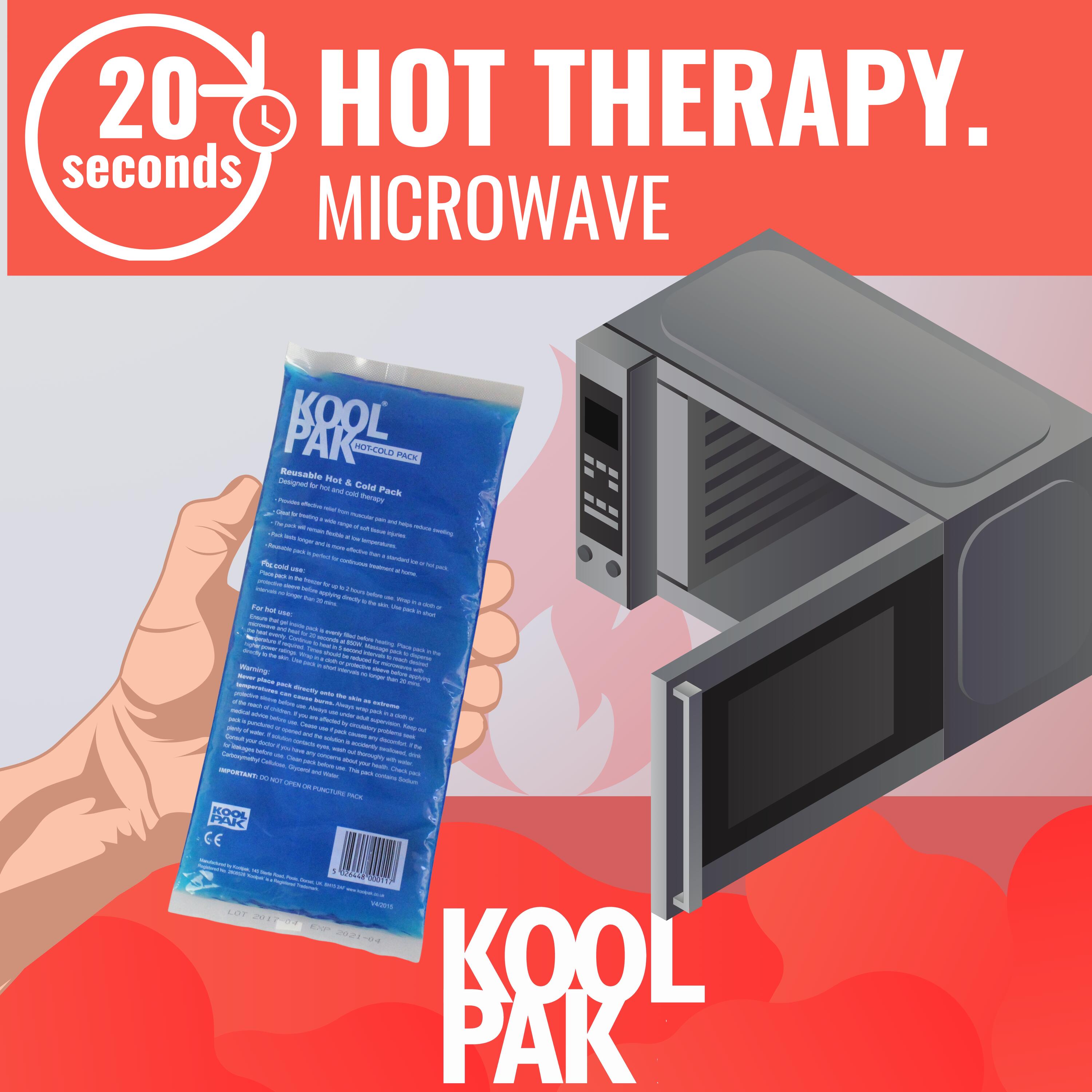 Koolpak Luxury Reusable Hot & Cold Pack - 12 x 29cm Pack of 10 4/7