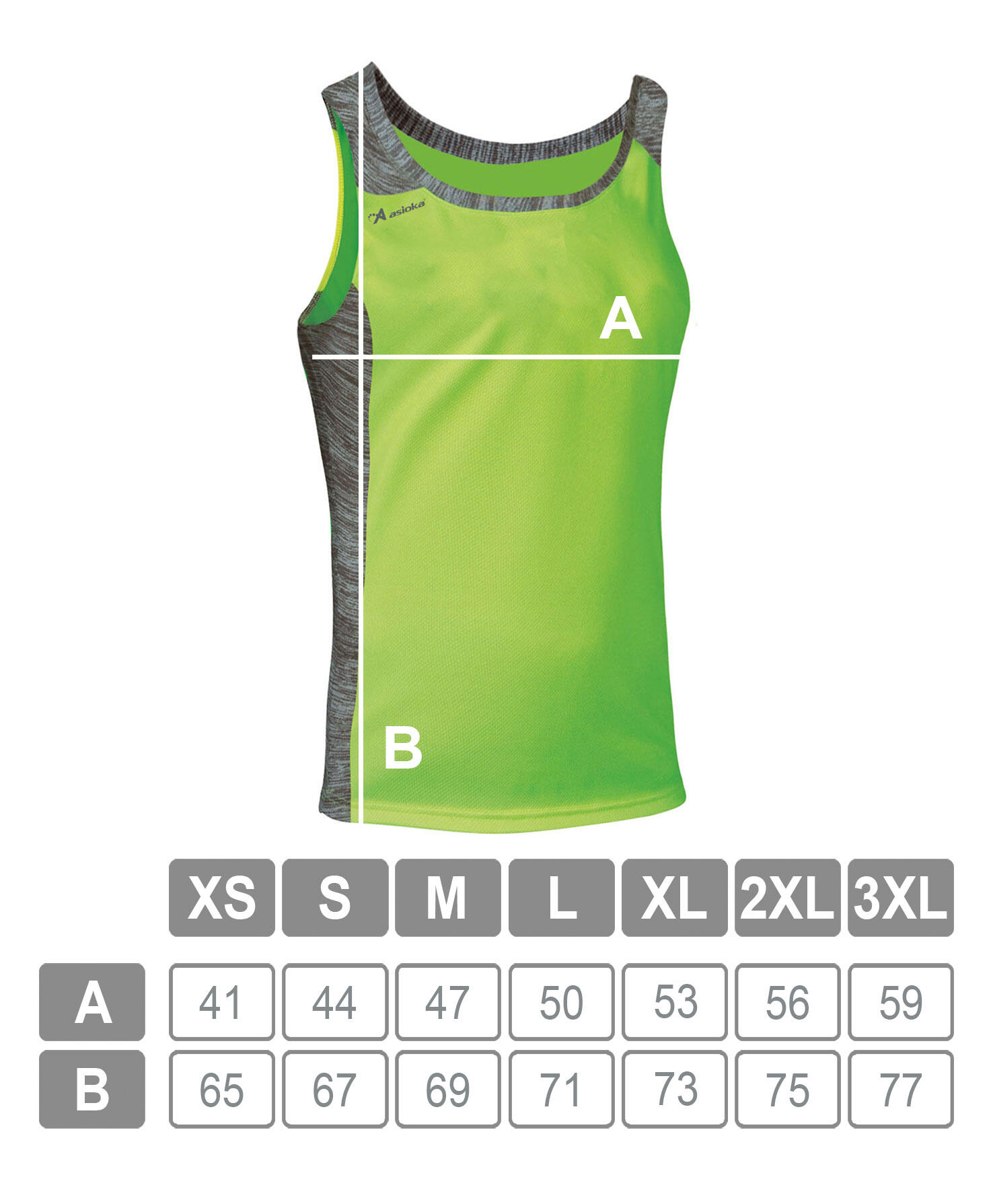 Camiseta Sin Mangas Running Hombre Asioka ELBA Verde Flúor.Transpirable 5/7