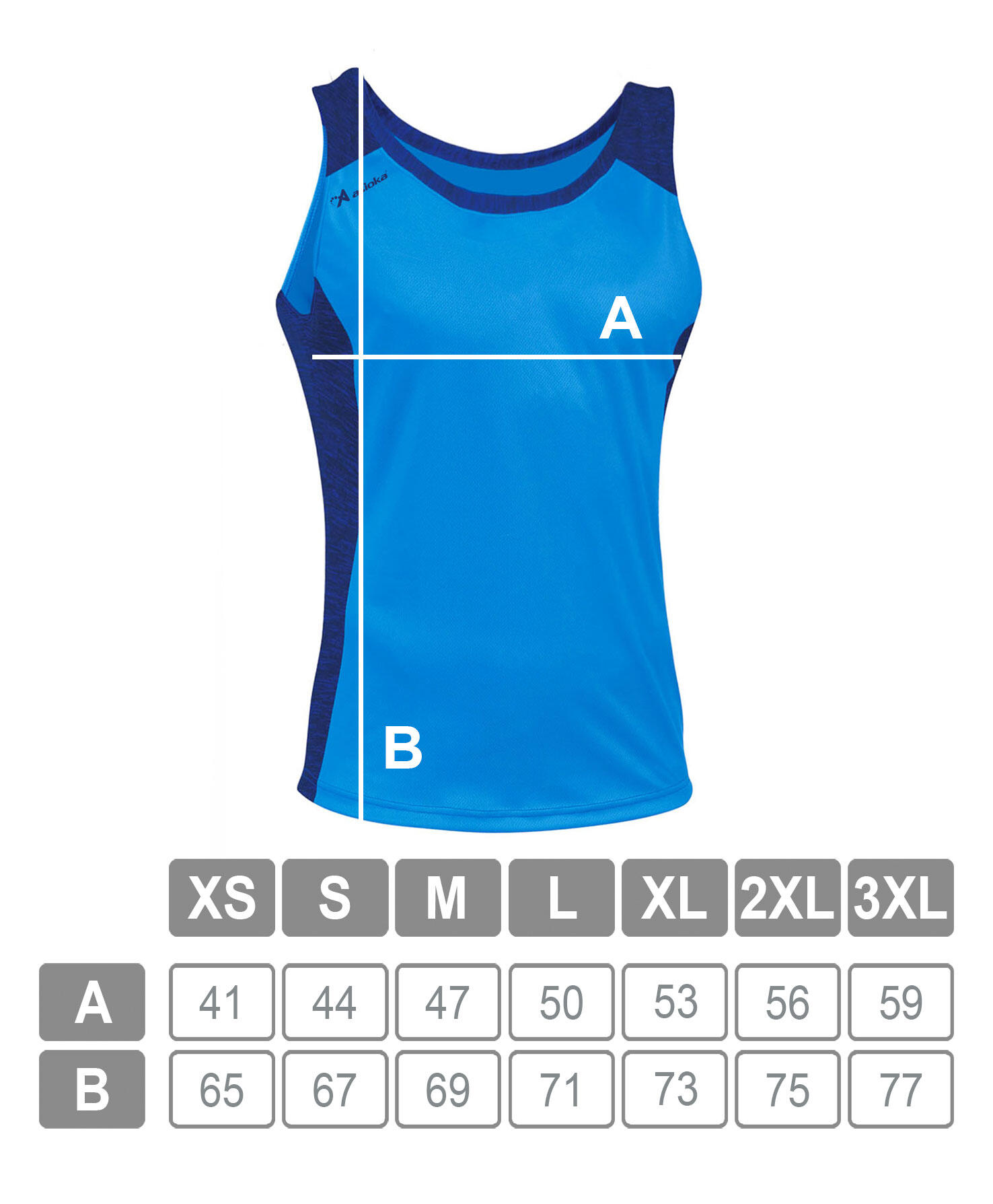 Camiseta Sin Mangas Running Hombre Asioka ELBA Azul.Transpirable 5/7