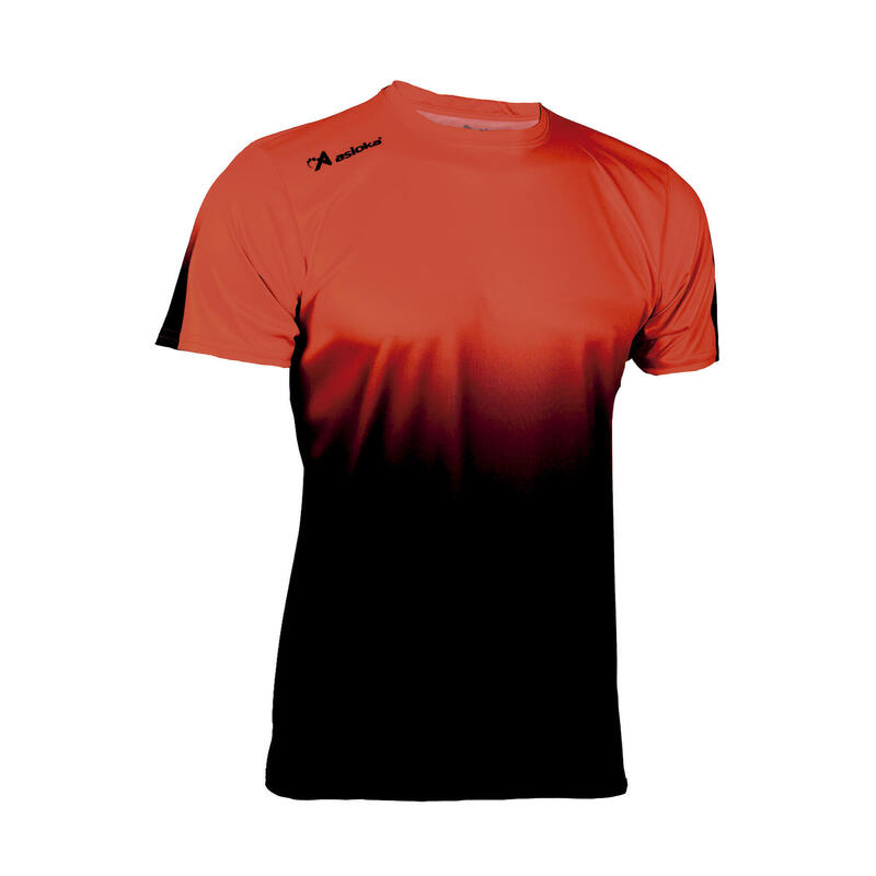 Camiseta Running Manga Corta Hombre Asioka TENERIFE Mesh Rojo.Transpirable