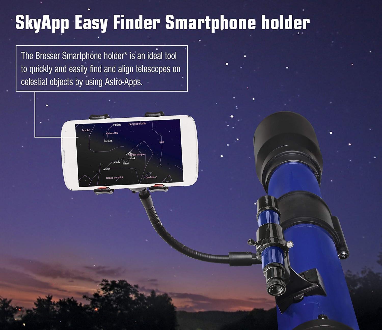 Telescopio Bresser SKYLUX 70/700 con adattatore per smartphone 3/7