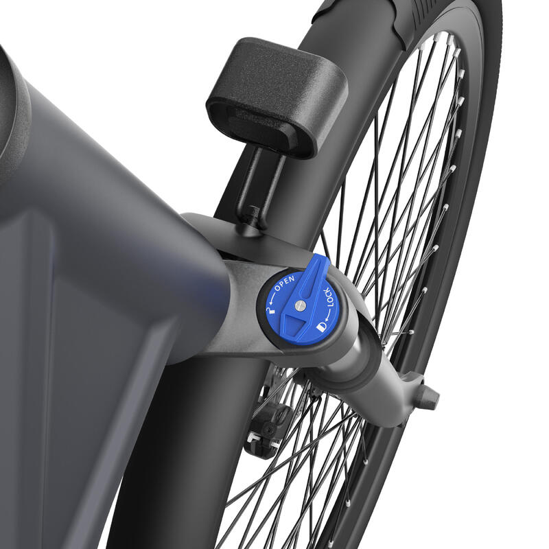 Bicicleta elétrica ADO Air28, Ebike 28", Correia de Transmissão, APP, 250W, LCD
