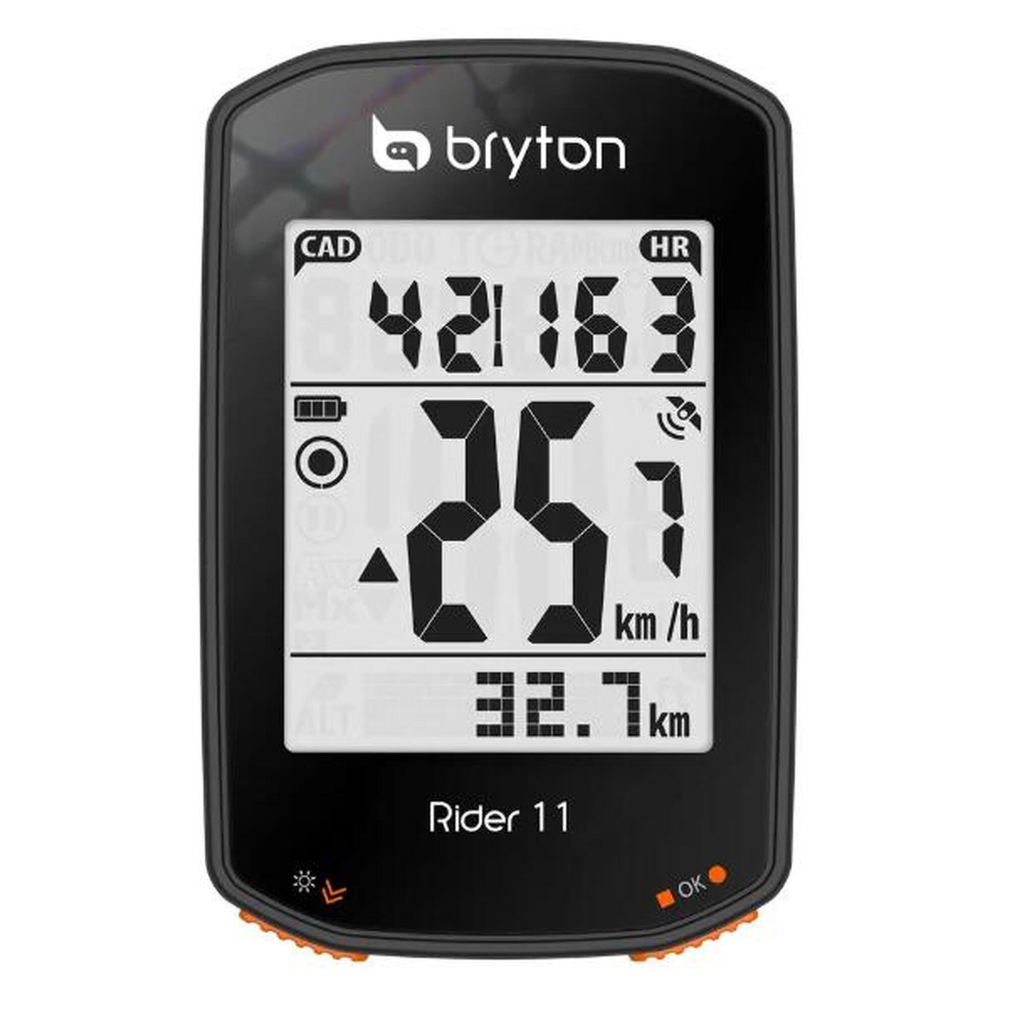 Compteur GPS vélo - Rider 11 E noir