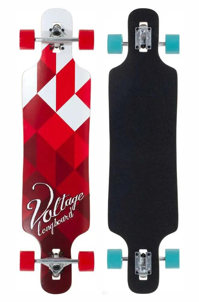 VOLTAGE Voltage Drop Through longboard 39 Rood