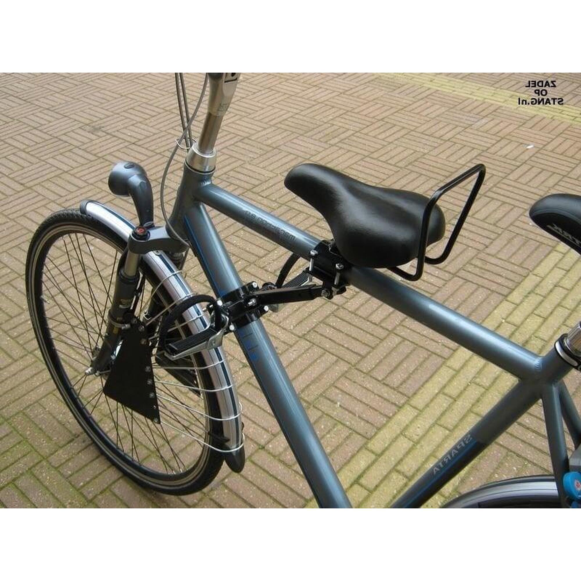 Zadel Op Stang Model 5 Voor Herenfiets Met Oversized Stang