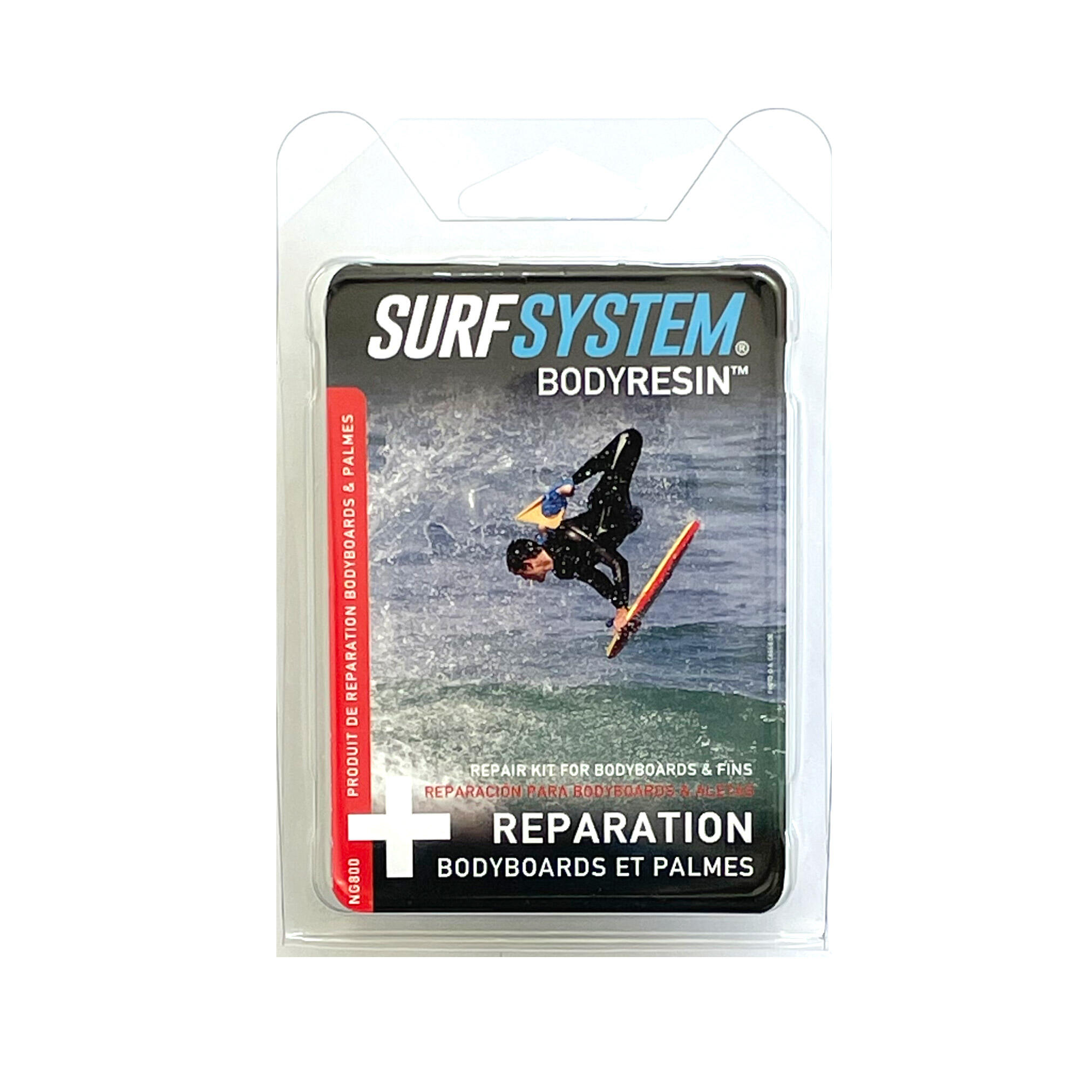SURF SYSTEM - Kit de reparación de Bodyresin para Bodyboard y Aletas 2/3