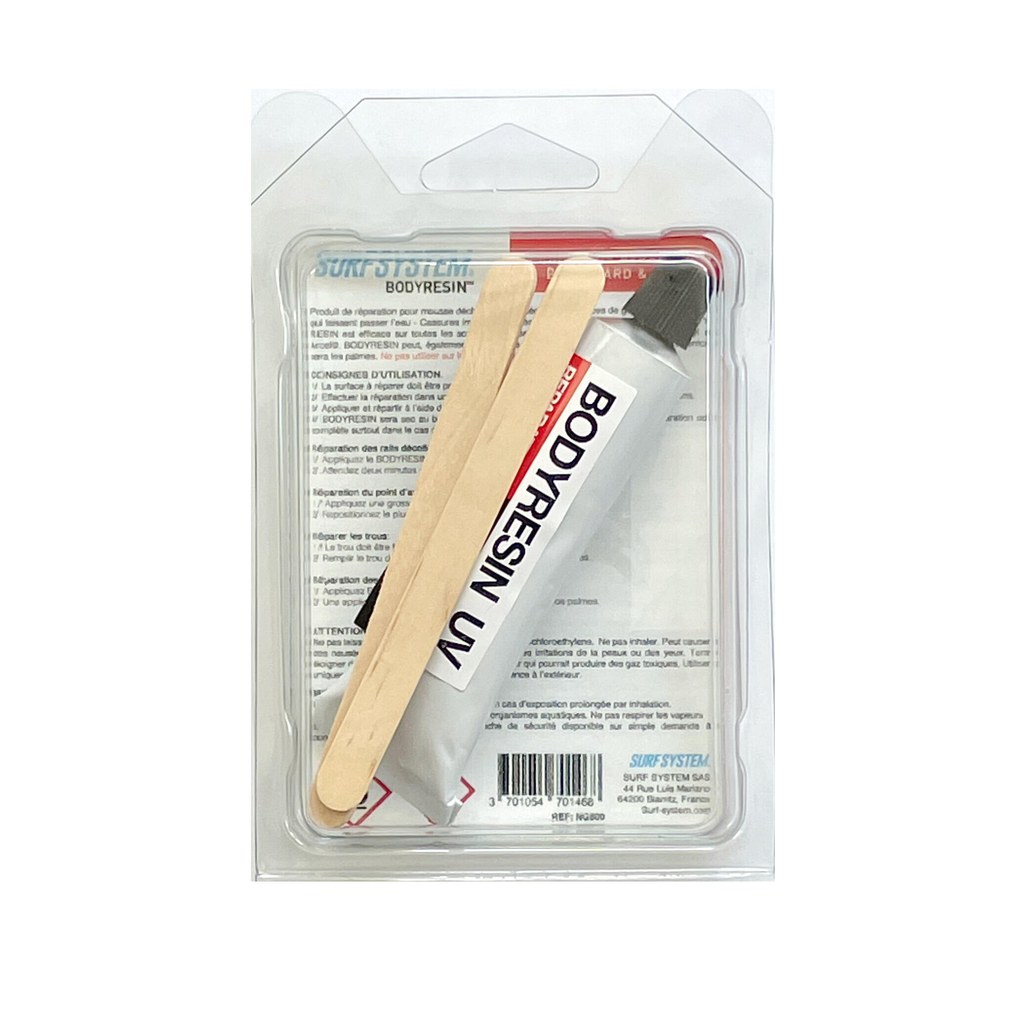 SURF SYSTEM - Kit de reparación de Bodyresin para Bodyboard y Aletas 3/3