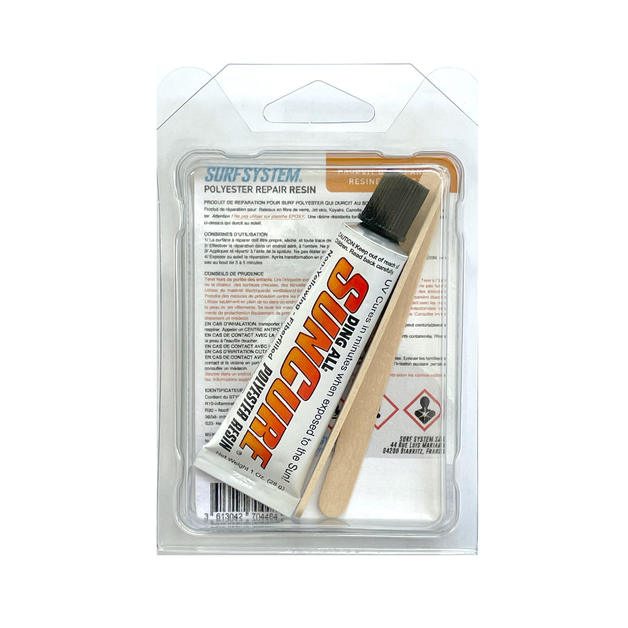 SURFSYSTEM - Mini Kit de réparation Surf - Polyester (PU) 2/2