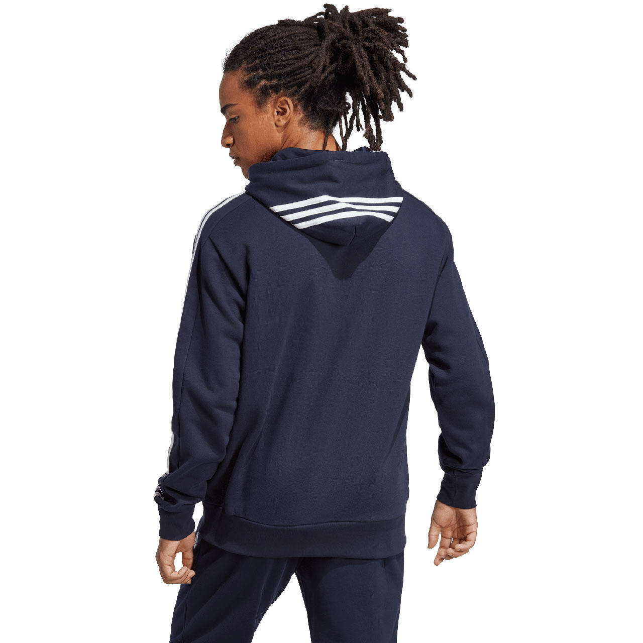 Felpa adidas Essentials con cappuccio e zip, 100% cotone 2/6