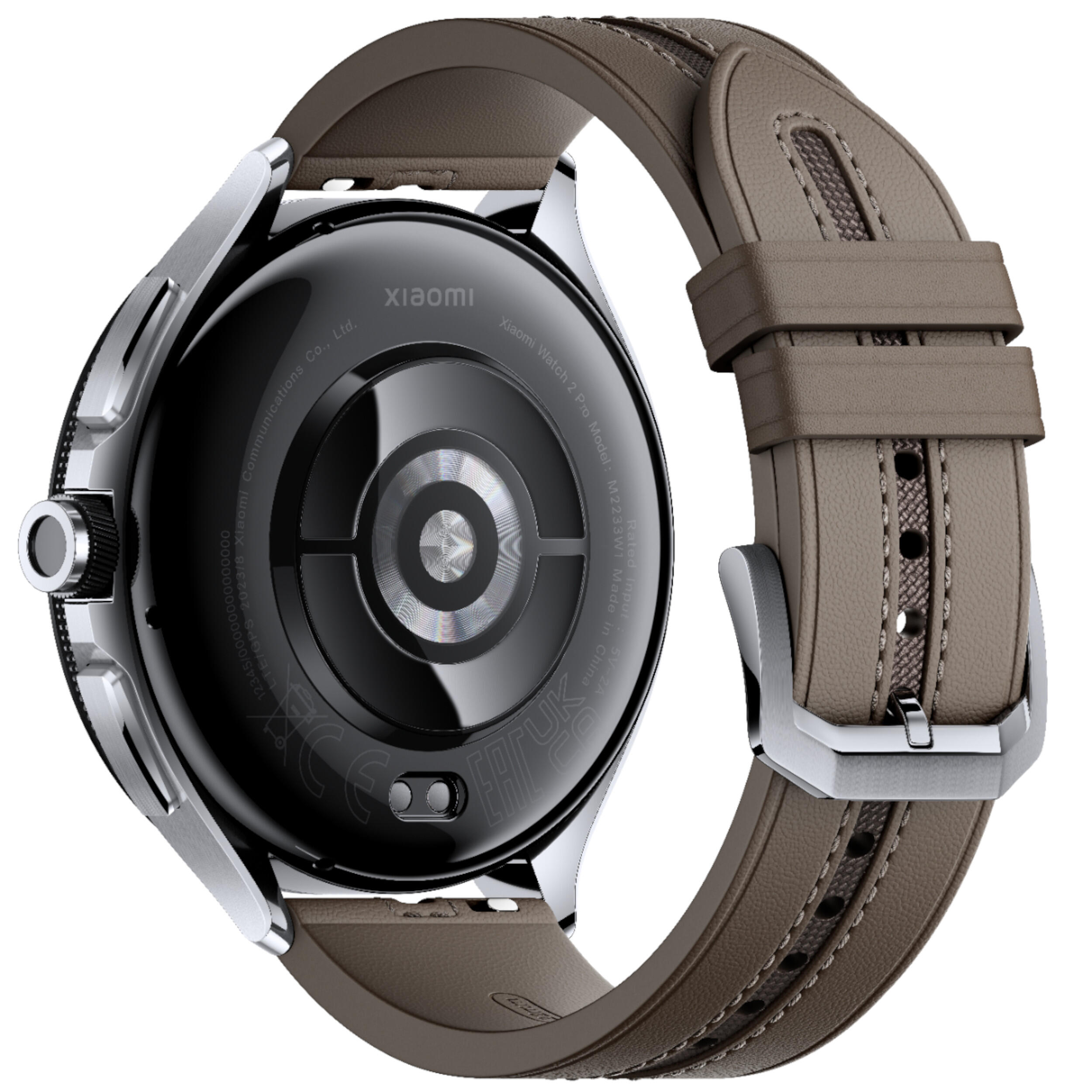 Smartwatch XIAOMI Watch 2 Pro BT Silver Case & Brown Leather Strap 4/6