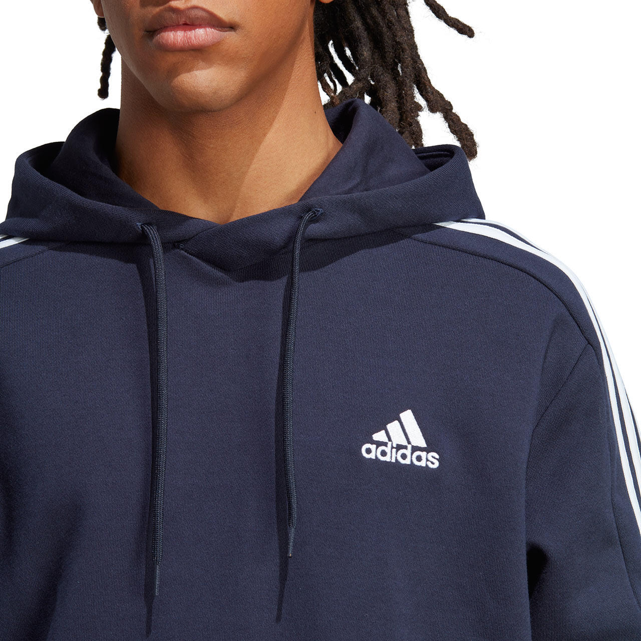 Felpa adidas Essentials con cappuccio e zip, 100% cotone 5/6