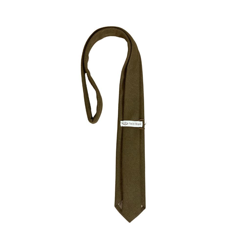 Corbata Caza Pasión Morena 33001 Marrón Tweed 2/3