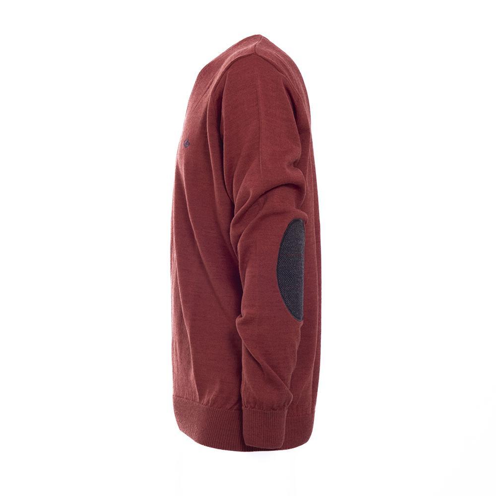 Jersey Caza Hombre Pasión Morena 03053 Terracota Cuello Pico 3/5