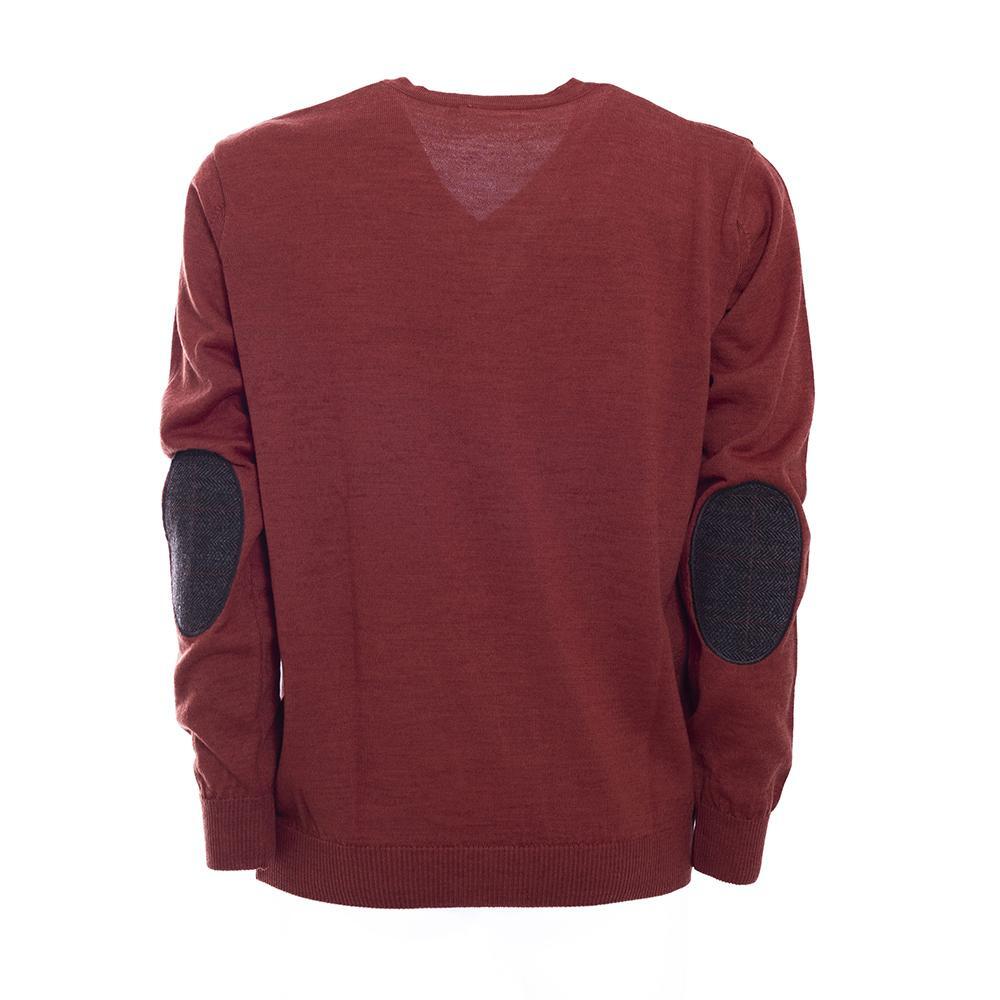 Jersey Caza Hombre Pasión Morena 03053 Terracota Cuello Pico 5/5