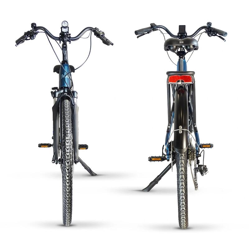 Urbanbiker E-Bike Sidney PLUS, kék, cserélhető akkumulátor 540Wh (36V 15Ah)