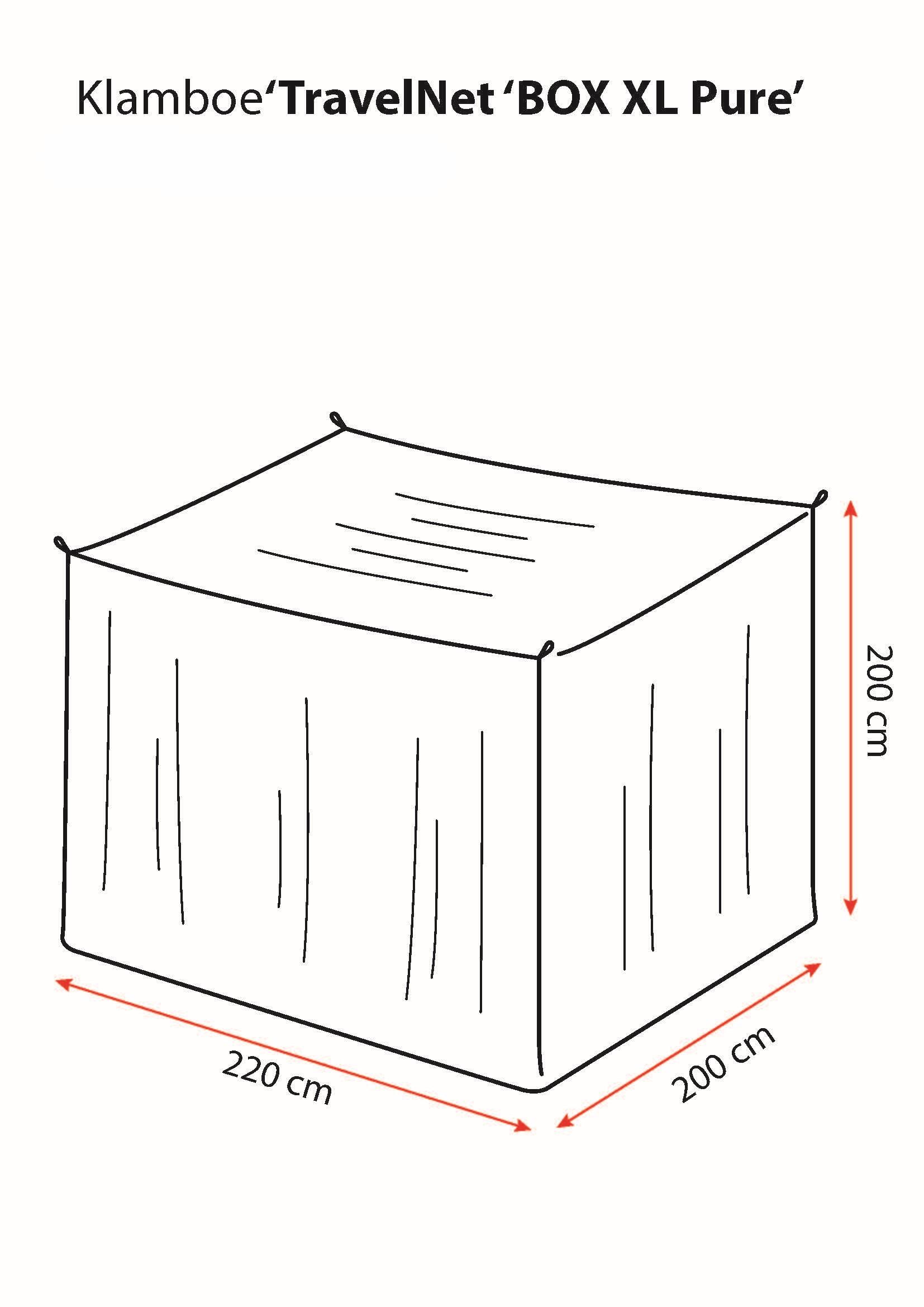 Mosquitera de viaje sin impregnar para dos personas y malla 256 - BOX XL PURE 3/7