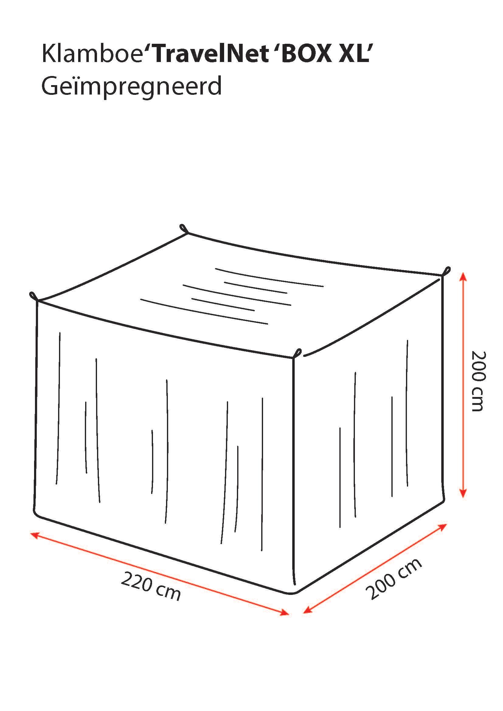 Travelnet zanzariera da viaggio BOX XL - impregnata - L220x L200x H200cm 2 pers. 2/7