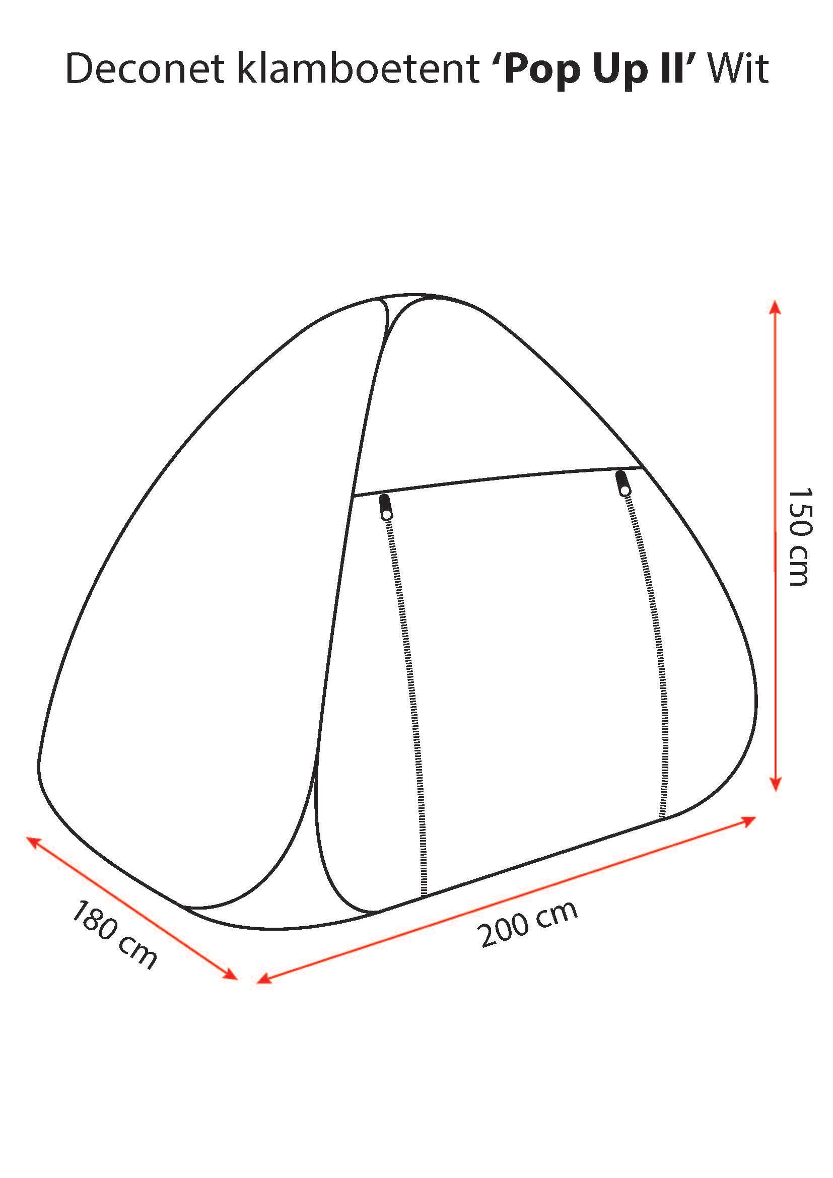 Deconet Tente moustiquaire pop-up II, blanc 6/7