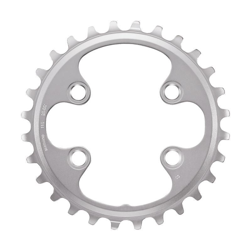 Tarcza Mechanizmu Korbowego 28T Deore Xt Fc-M8000 2 X 11 Rzędów - Srebrna