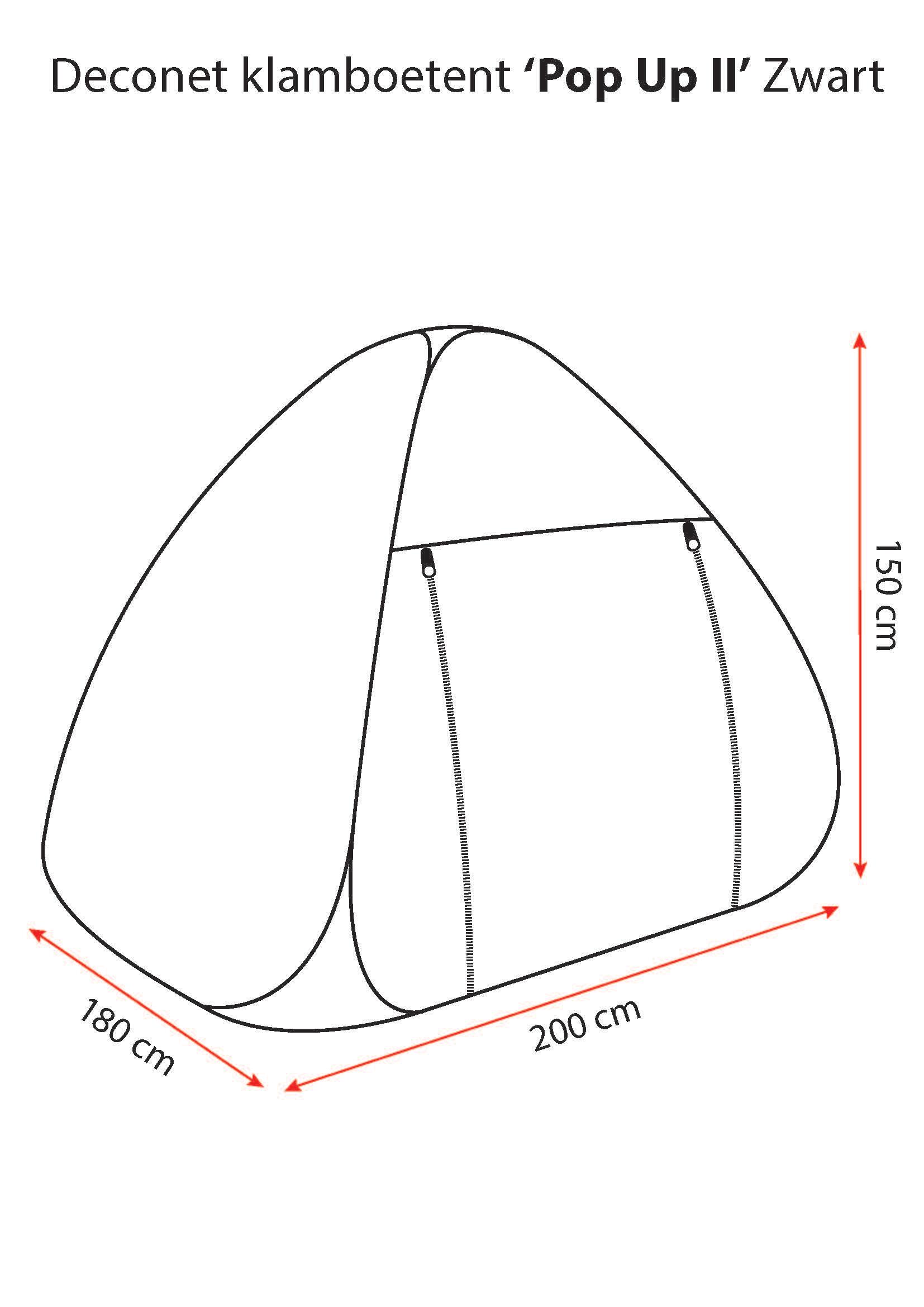 Deconet Pop-up  Klamboetent II, zwart 6/7