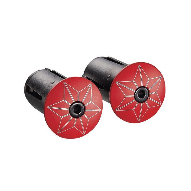 Ruban de cintre Supacaz - Super Sticky Kush Star Fade - Rouge + Red Star Plugz
