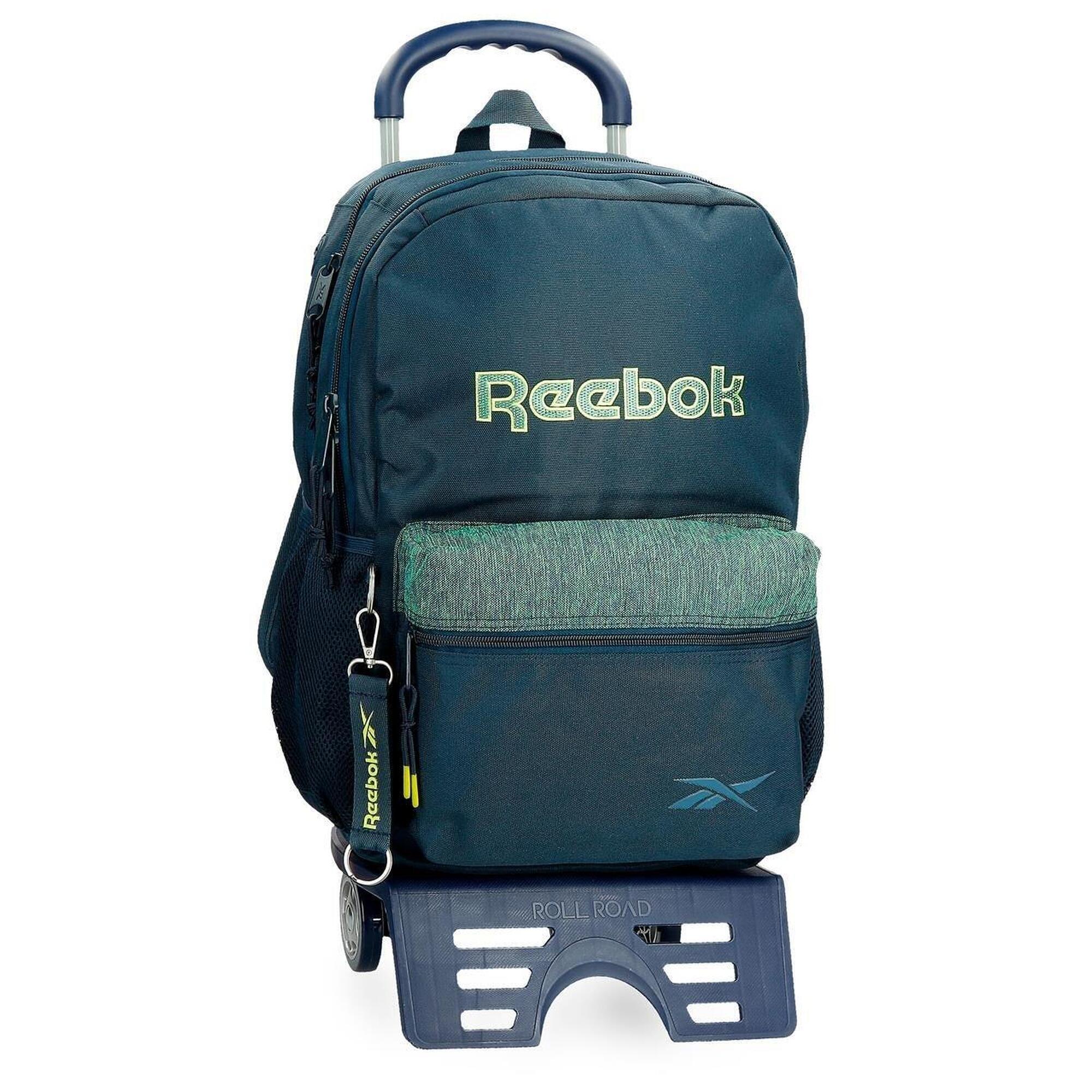 Mochila escolar Reebok Summerville 44cm Adaptable Azul marino