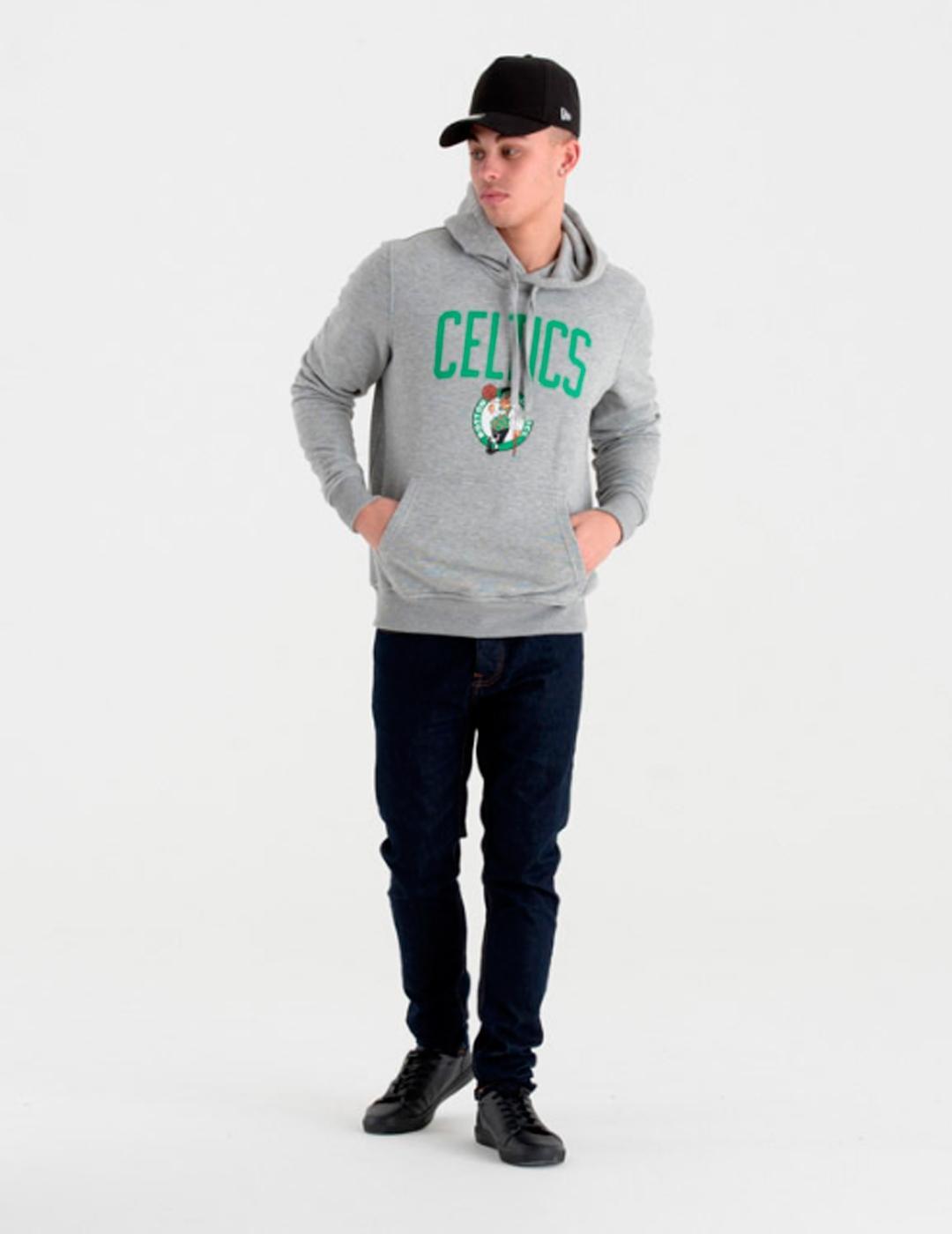 Sweat à capuche New Era avec logo de l'équipe Boston Celtics 4/5