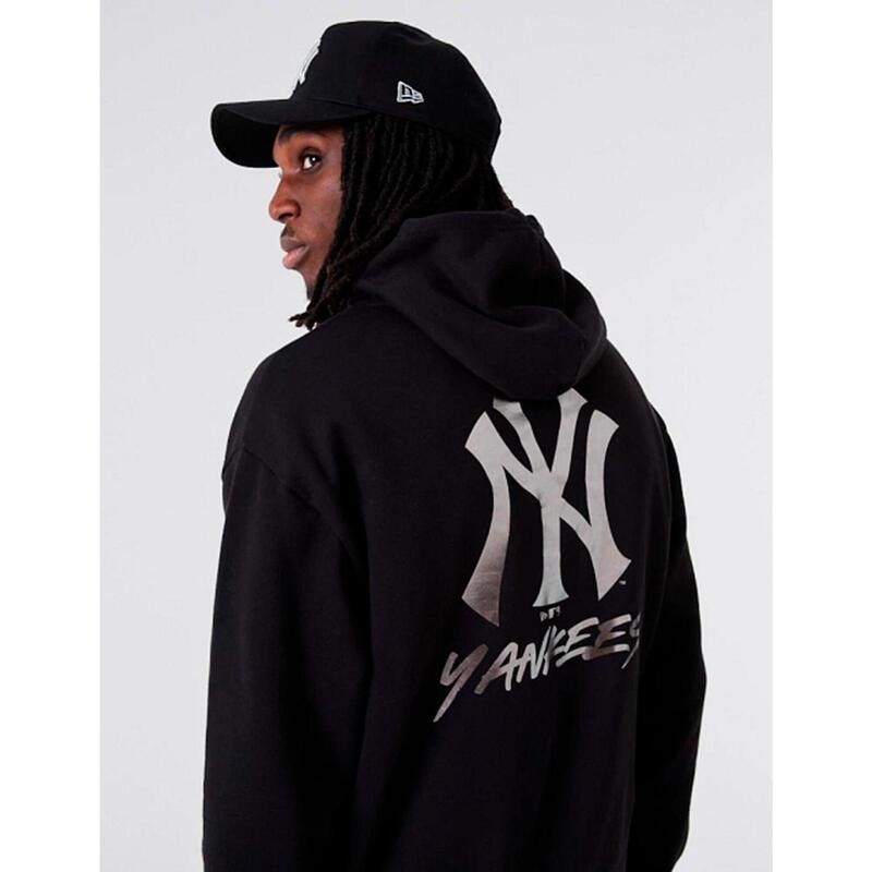 Sudaderas para Hombre New era Metallic new york yankees  Negro