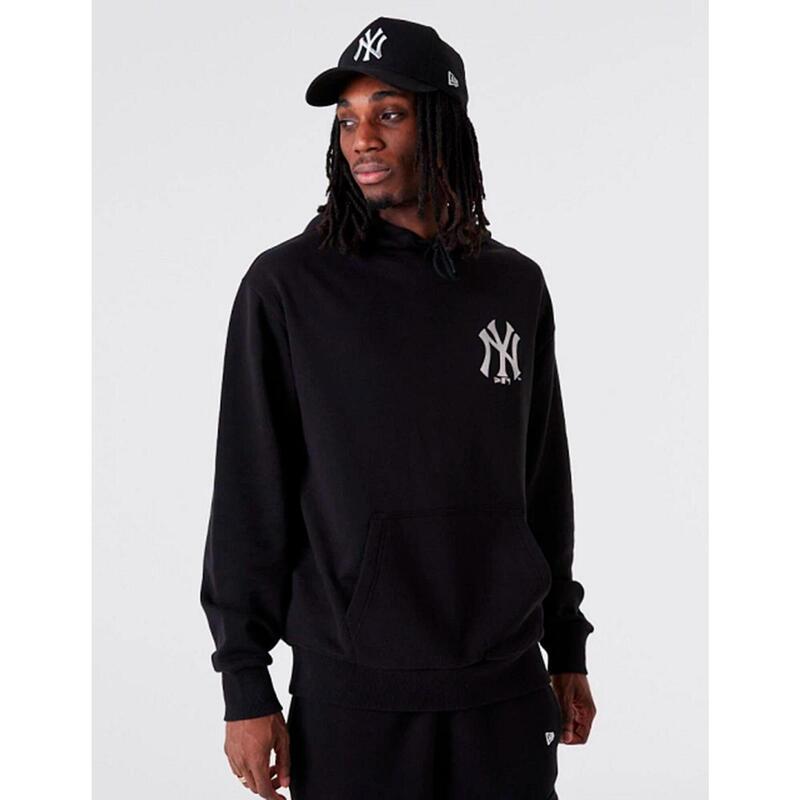 Sudaderas para Hombre New era Metallic new york yankees  Negro