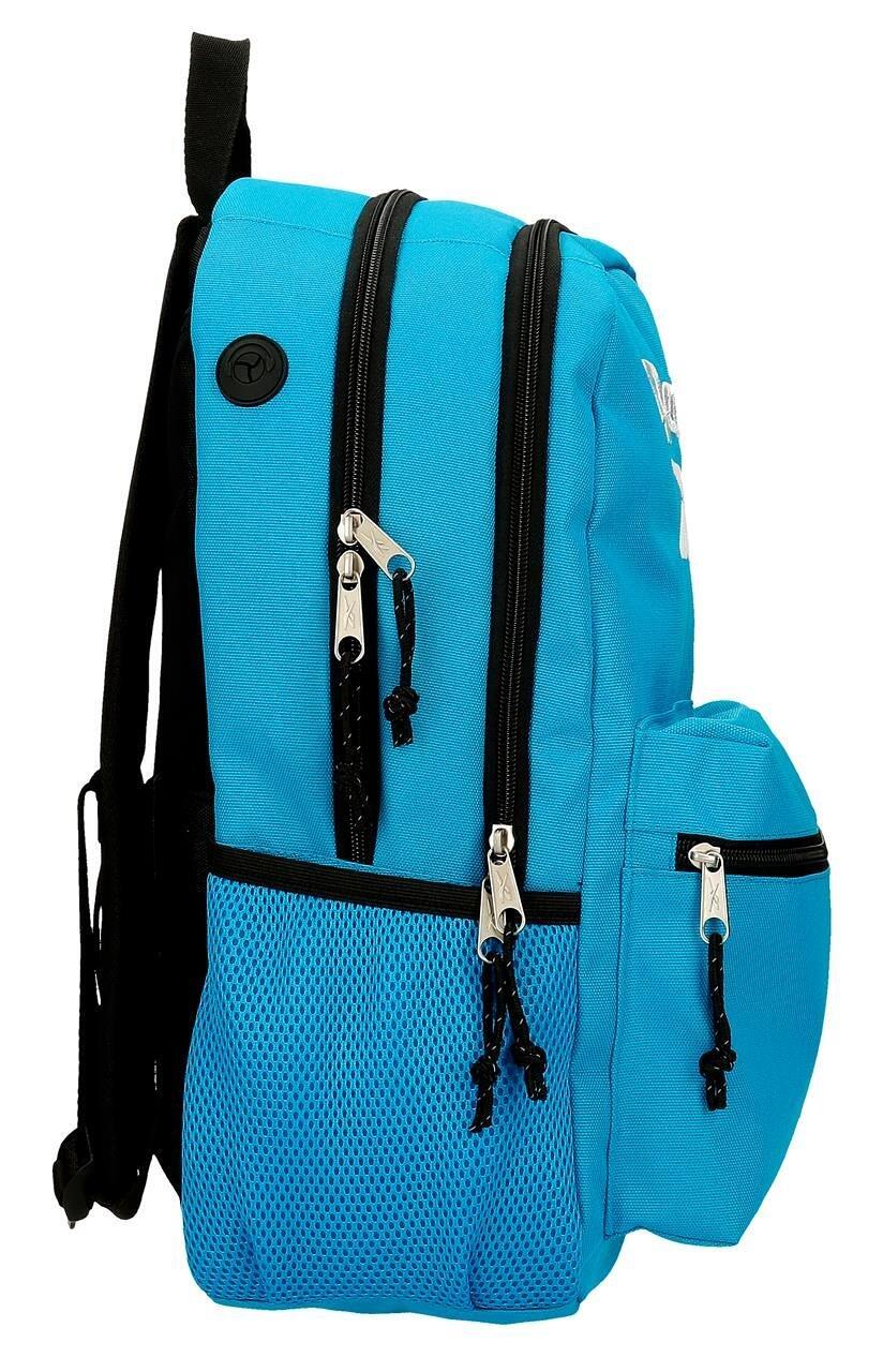 Mochila escolar de dois compartimentos Unisex Reebok Boston 44cm Azul 4/5