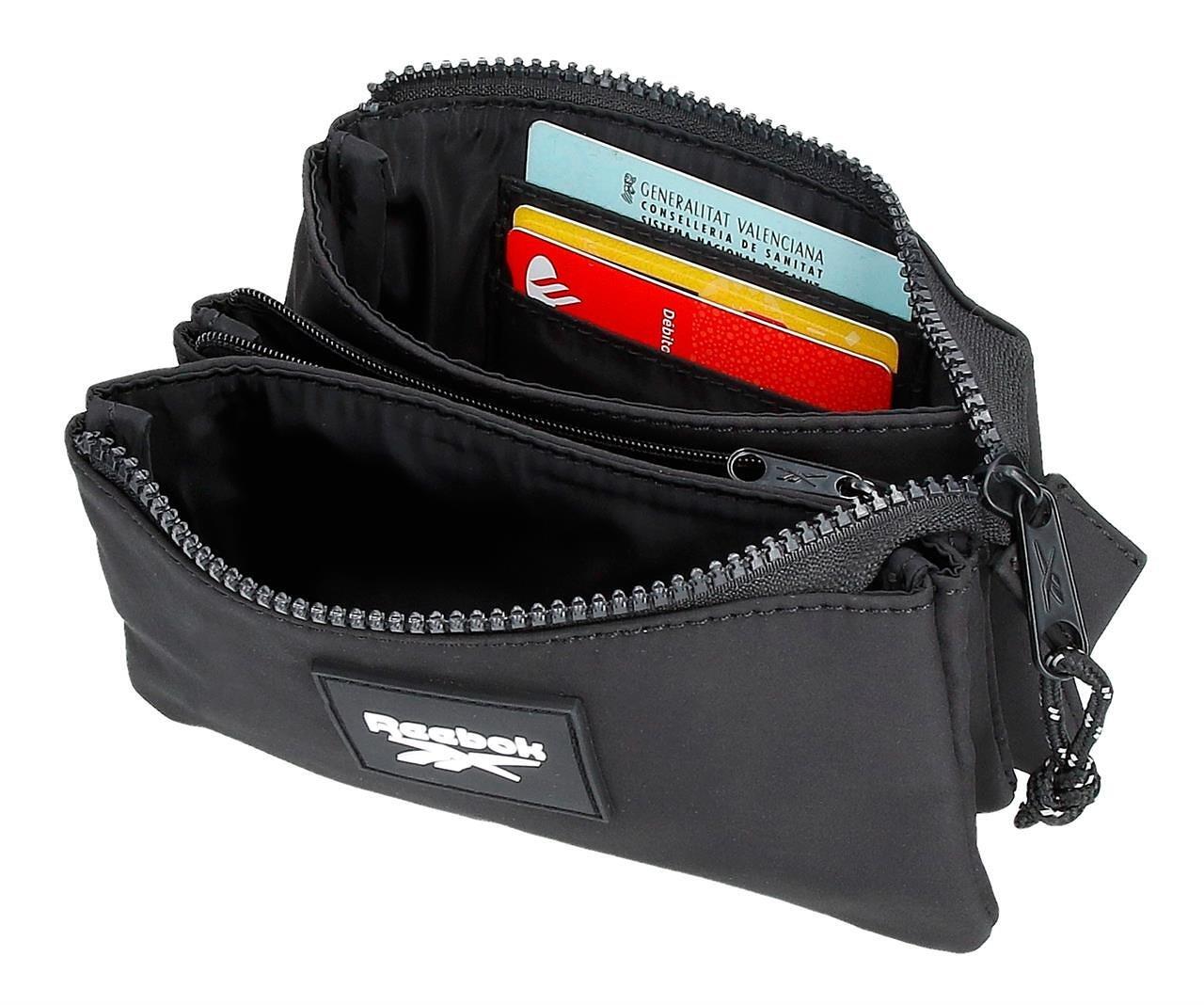 Monedero tres compartimentos Mujer Reebok Elsie Negro 4/5
