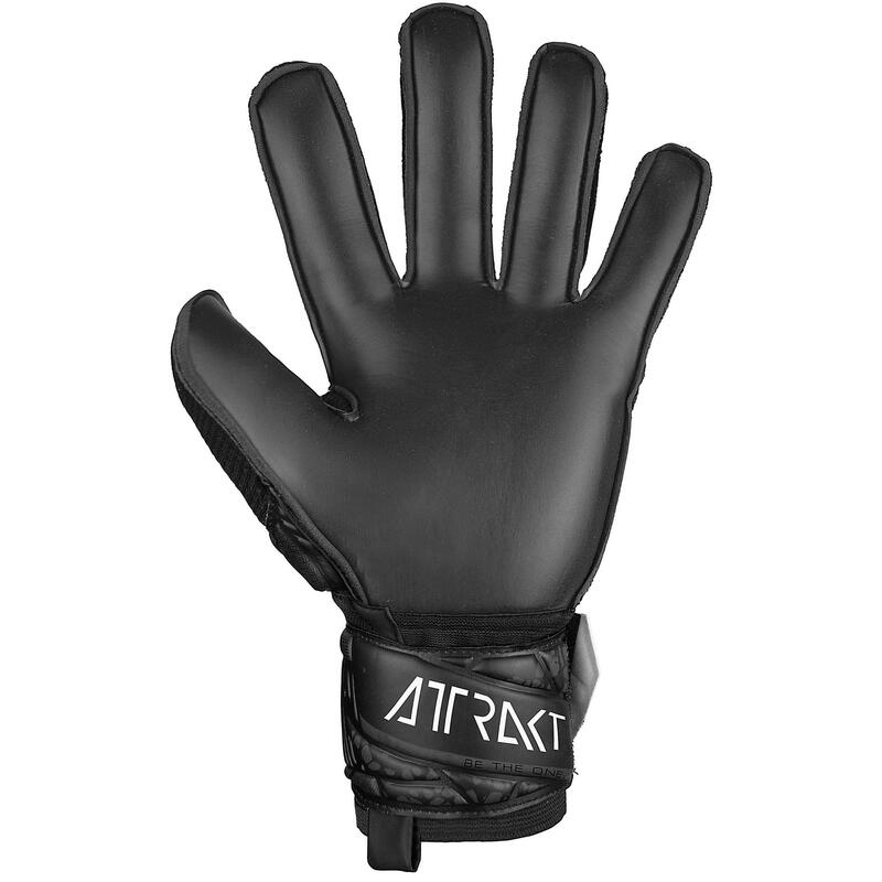 Guanti Portiere Calcio adulto Attrakt Solid, Nero