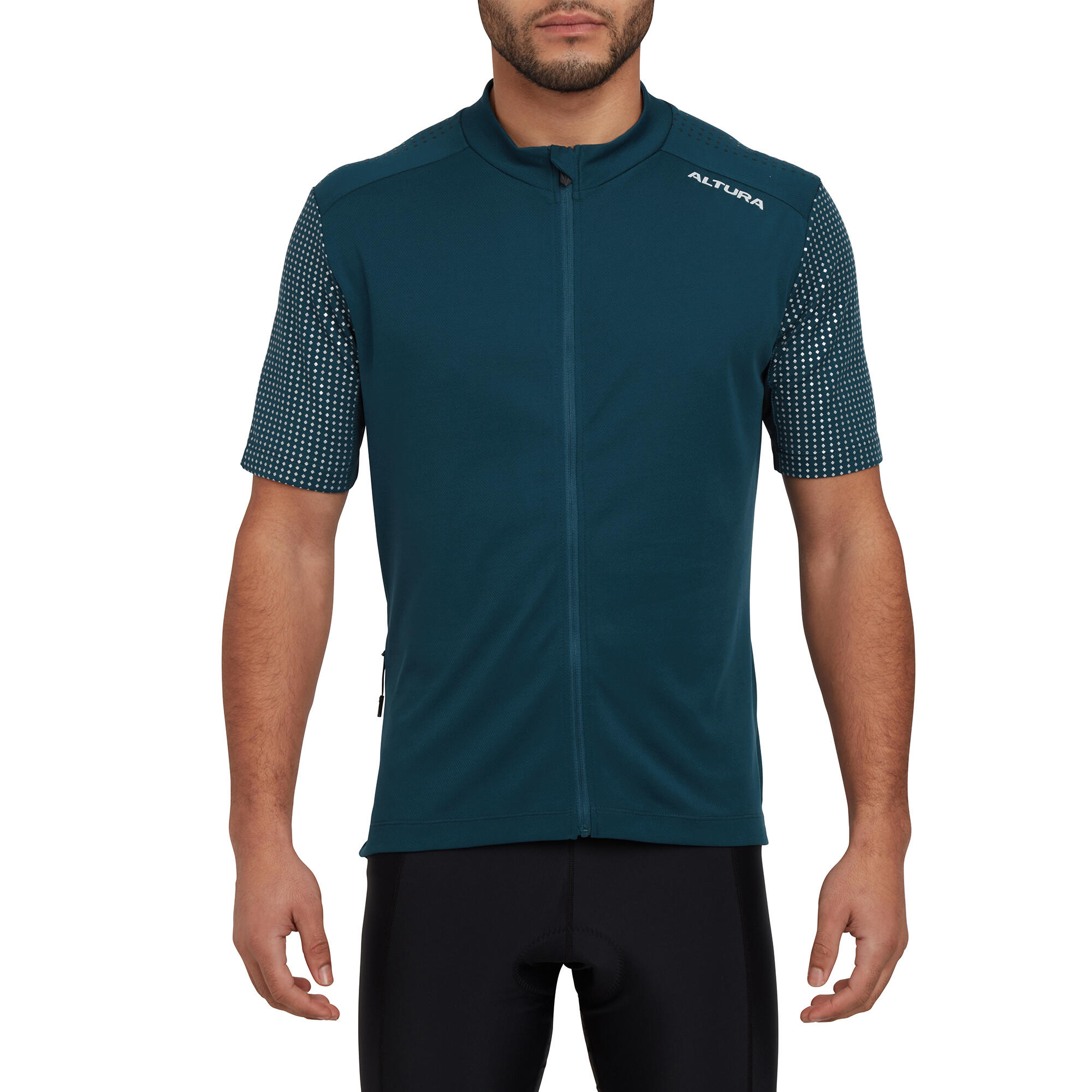 Altura - Maillot De Vélo Nightvision Manches Courtes Homme - Maillot Manches Courtes - Bleu - 40 M - Decathlon
