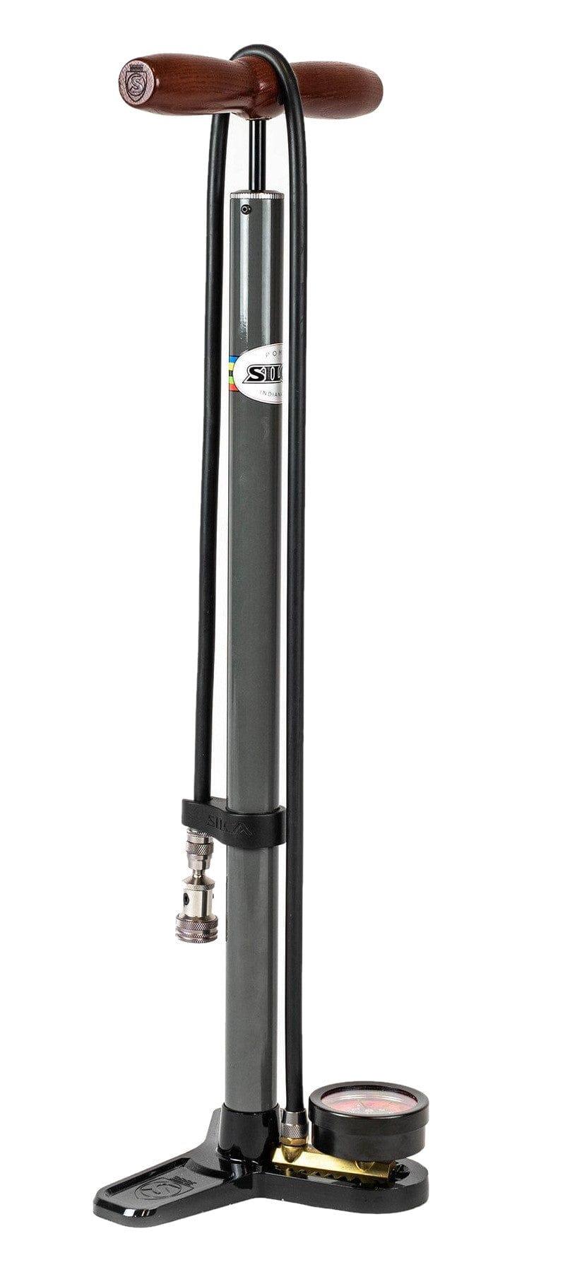Silca Pista Plus Floor Pump Grey