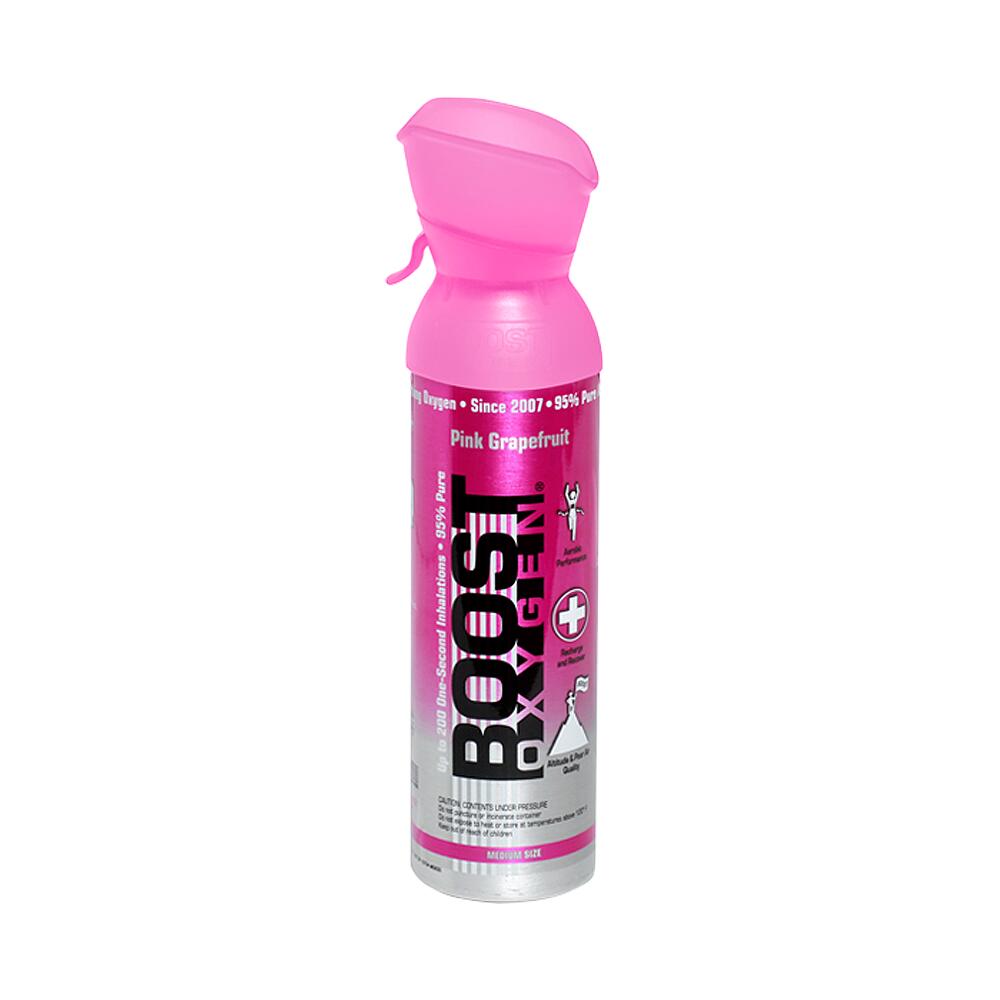 BOOST OXYGEN Boost Oxygen Pure zuurstof in een blikje – 5 liter roze grapefruit