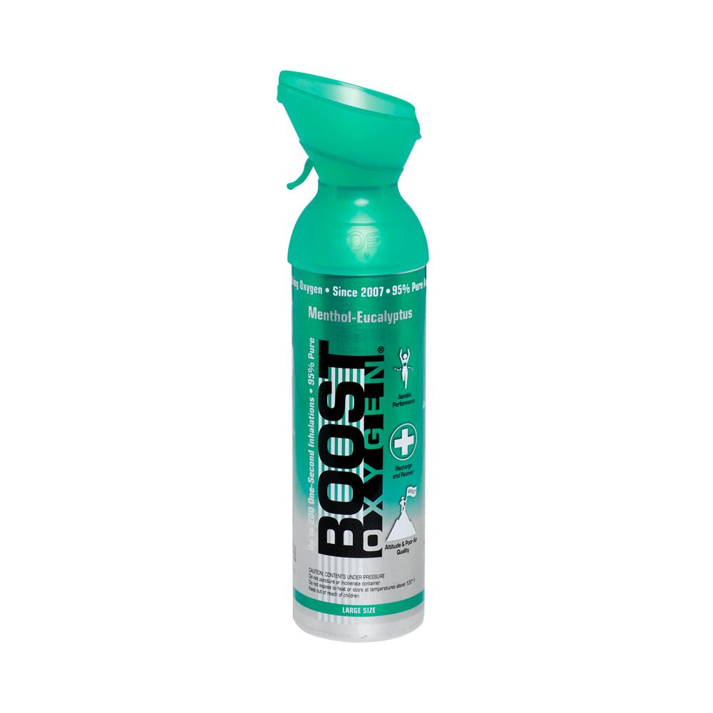 BOOST OXYGEN Boost Oxygen Pure zuurstof in een blikje – 9 liter Menthol Eucalyptus