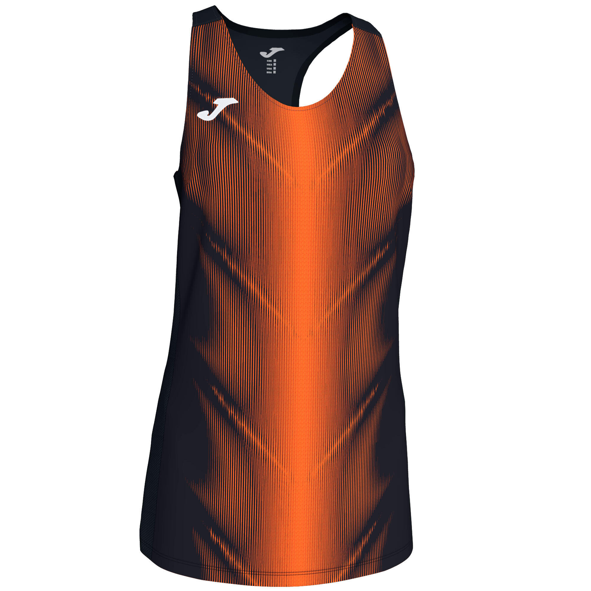 T-Shirt De Alça Running Mulher Joma Olimpia Verde Fluor 4/7
