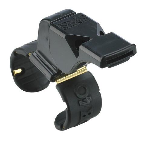 Fox 40 Classic Fingergrip Whistle Sports Referee Safety Football Soccer - Black