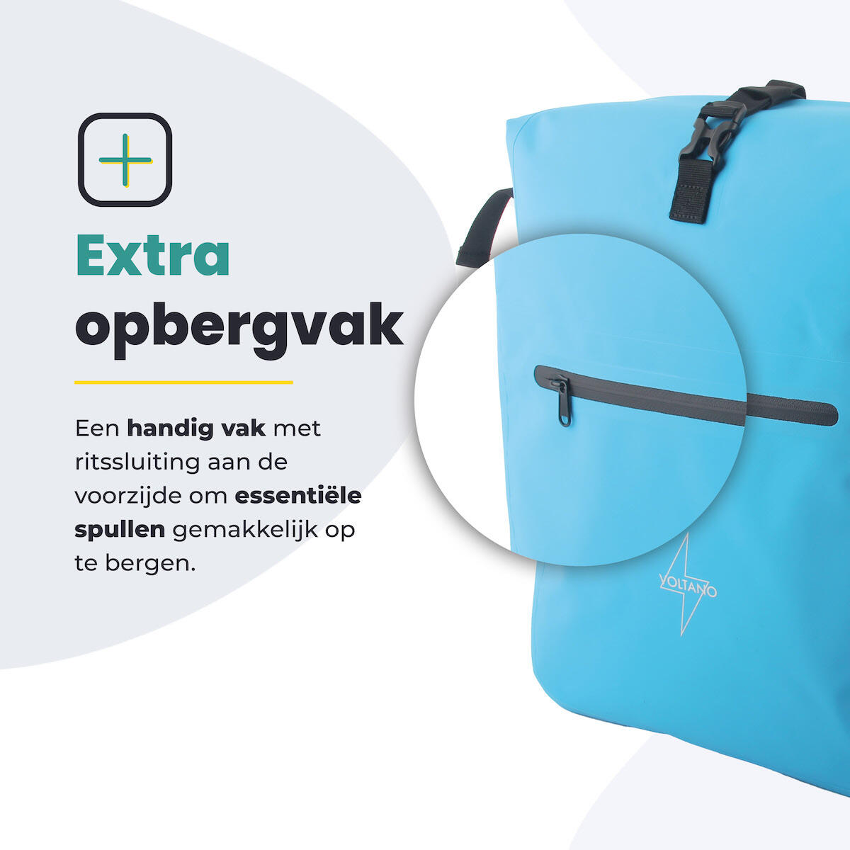 Fietstas voor Toerfietsen van het merk VOLTANO - Unisex - Kleur BLAUW -  - 28 7/7