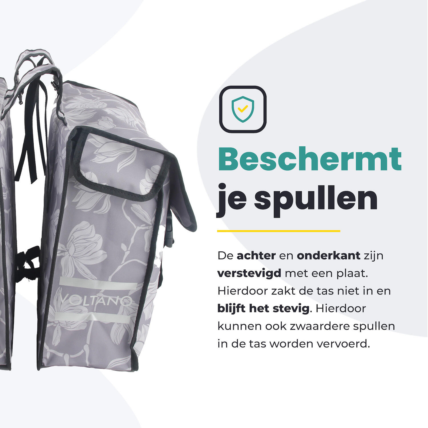 Fietstas voor Toerfietsen van het merk VOLTANO - Unisex - Kleur GRIJS -  - 38L 5/7