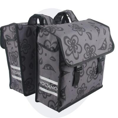 Fietstas voor toerfietsen van het merk voltano - unisex - kleur grijs - - 38l
