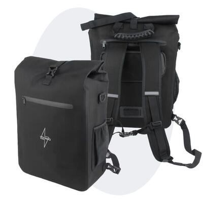 Voltano luxe e-bike fietstas / rugtas - zwart - 28l - laptopvak