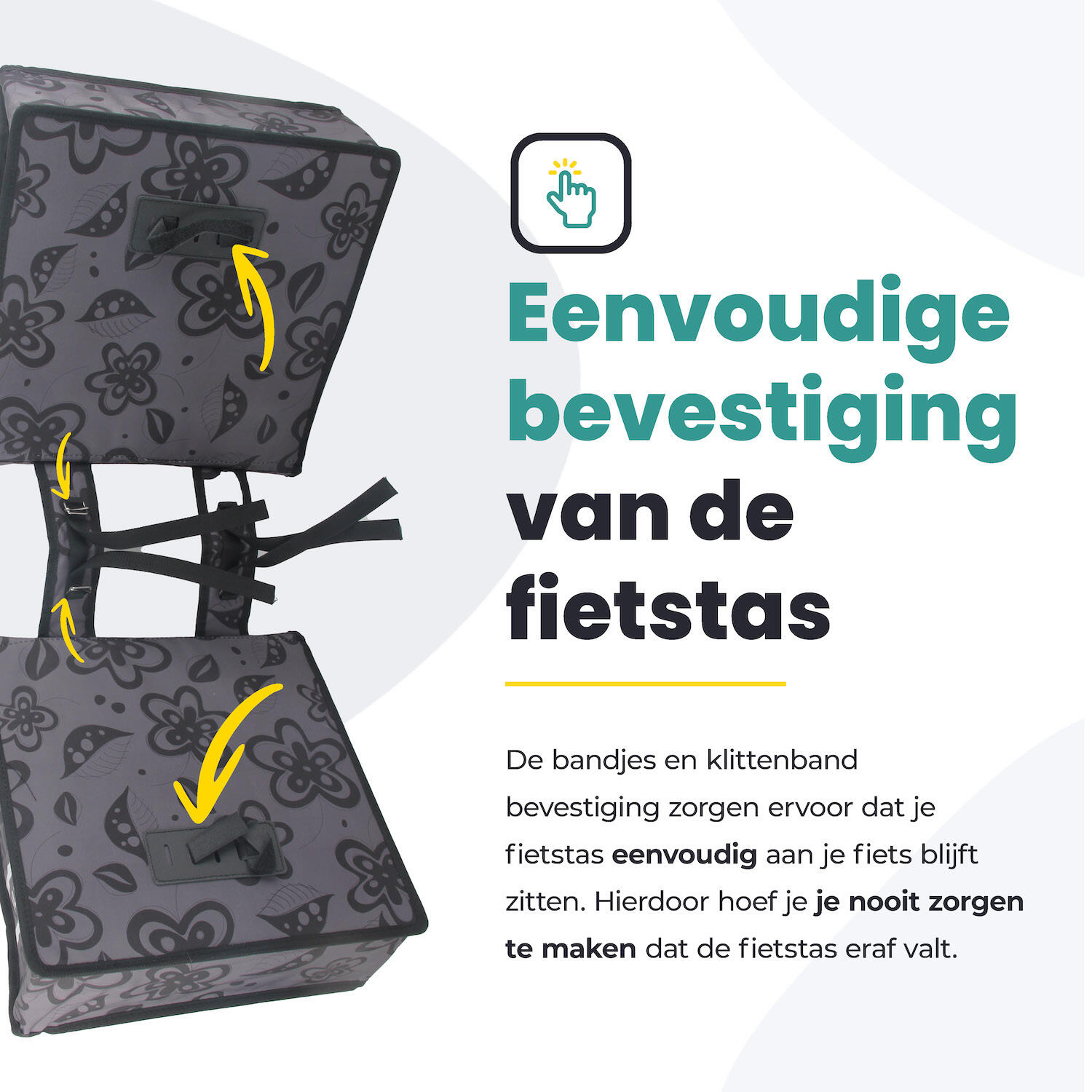 Fietstas voor Toerfietsen van het merk VOLTANO - Unisex - Kleur GRIJS -  - 38L 6/7