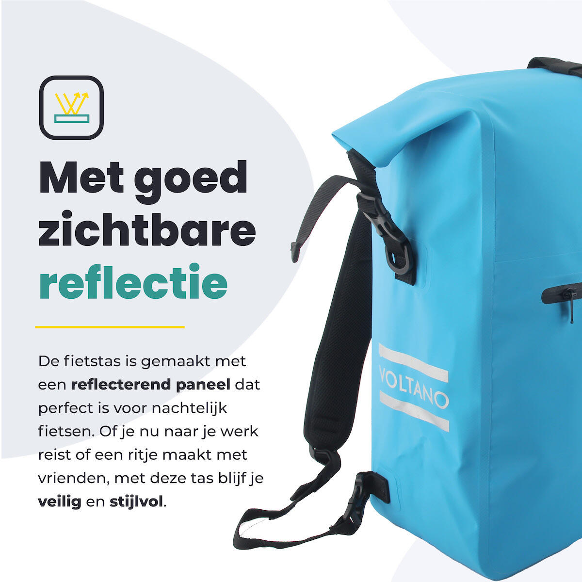 Fietstas voor Toerfietsen van het merk VOLTANO - Unisex - Kleur BLAUW -  - 28 6/7